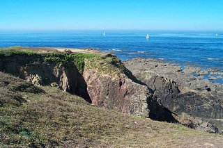 cliquez pour voir, de la haut, Les Sables et Bourgenay