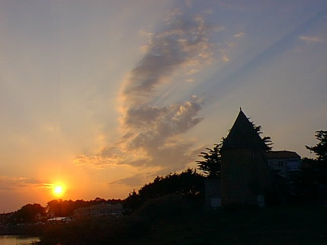 le moulin de Conchette � contre jour